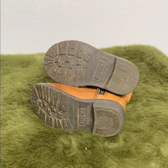 Smoky Mountain Boots Tan Western Leather Boots with Side Zippers and Rubber Sole - Picture 10 of 12